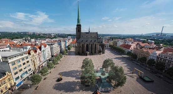 V Plzni začala revitalizace západní části náměstí Republiky