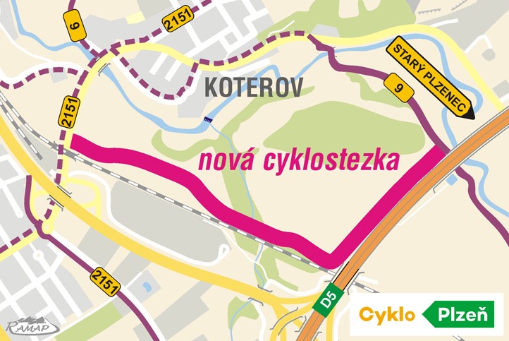 Mapa cyklostezky Koterov - Starý Plzenec 260421_Cyklo_Koterov_Plzenec_mapa