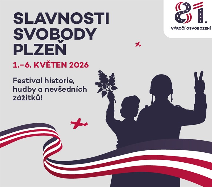 Vizuál Slavnosti svobody Plzeň 2026 260422_Slavnosti_svobody_2026_web_1