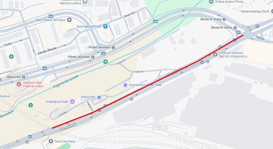 Ředitelství silnic a dálnic během letních prázdnin opraví úsek Domažlické ulice v Plzni