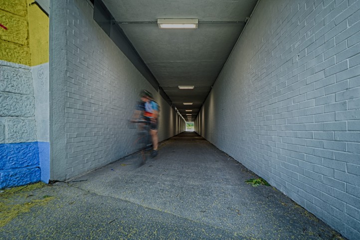 Opravený podchod pod železničním mostem v ulici U Prazdroje (fotografie: M. Pecuch) 260622_Podchod_U_Prazdroje_2