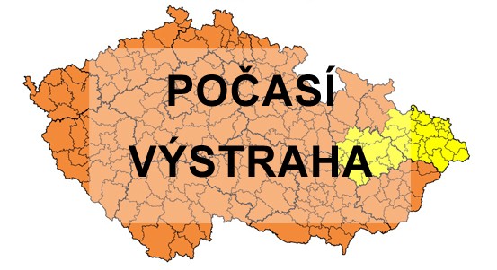 Vlna veder pokračuje. Meteorologové vydali výstrahu. Hrozí také silné bouřky