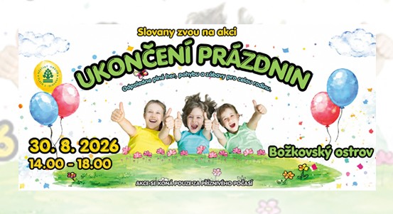 Loučení s prázdninami bude na Božkovském ostrově