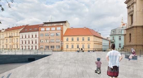 Terasa u Velkého divadla prochází obnovou. Nabídne bezpečnější povrch i prostor pro kulturní akce