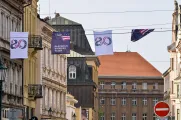 Slavnosti svobody 2025 - Ráno v kempu pod náměstím Republiky (foto: M. Pecuch, 3.5.2025)