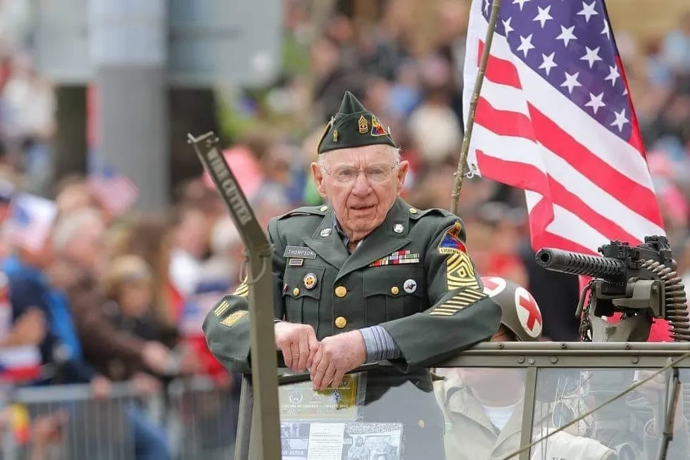 Happy 102nd Birthday in heaven to the liberator, and veteran of the 16th Armored Division, George Thompson.