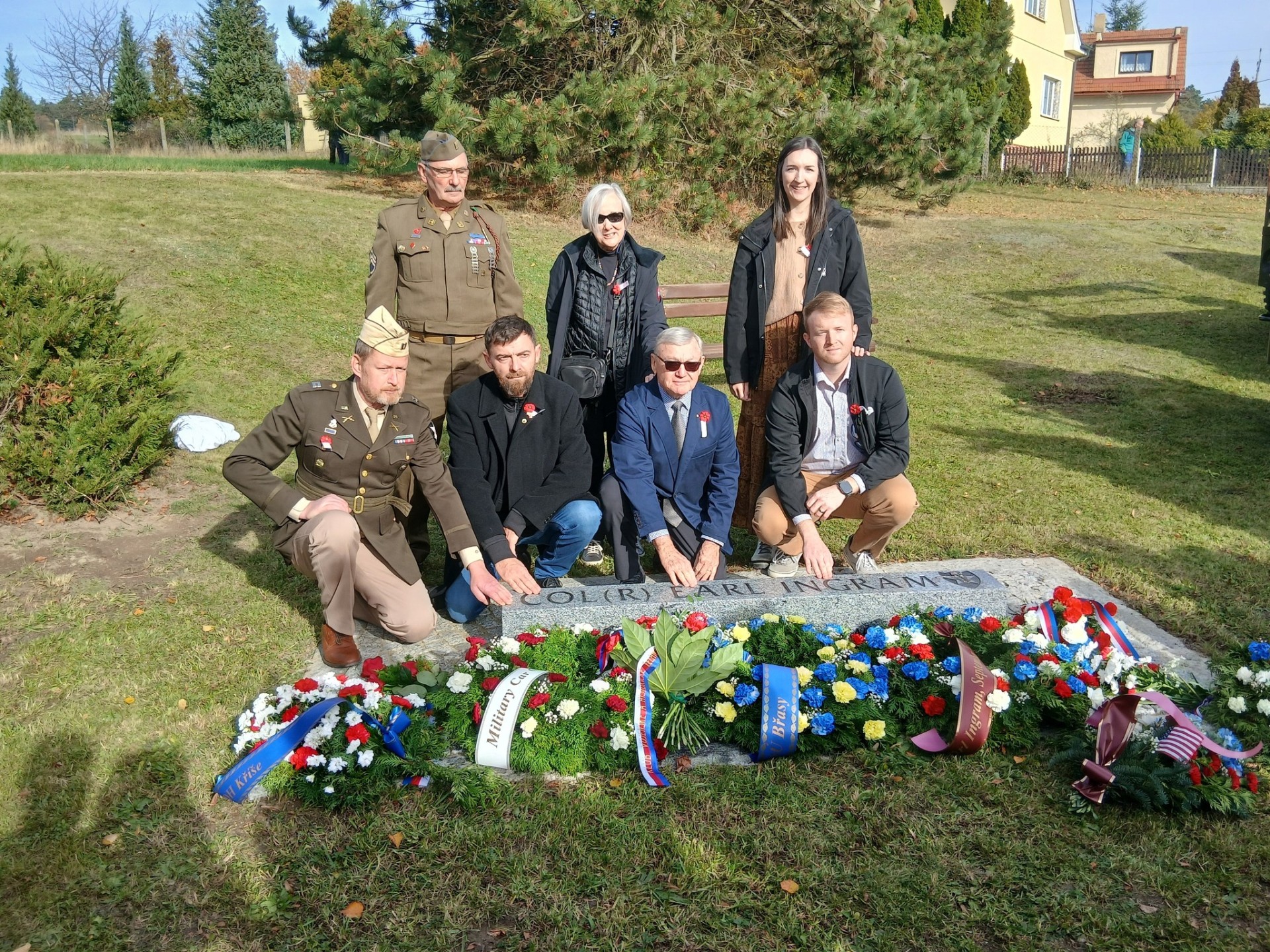 V Kříších byl za účasti rodiny Ingram odhalen pomník Earlu Ingramovi, osvoboditeli jihozápadních Čech