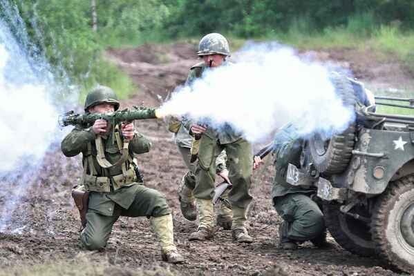 A battle display from the end of World War II