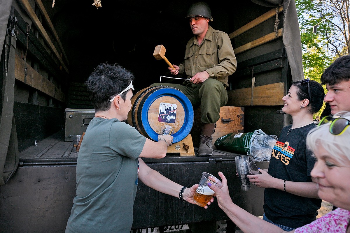 Speciální pivo Veterán, které pomáhá, podtrhlo atmosféru Slavností svobody