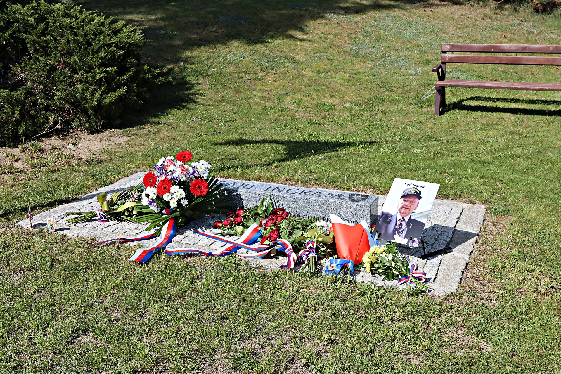 V Kříších vzdali hold americkému osvoboditeli Earlu Ingramovi