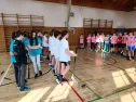 Florbalový zápas mezi 5. třídami