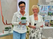 Starostka Jedničky Ivana Bubeníčková (vlevo) s Ivanou Černou. Foto: ÚMO Plzeň 1