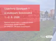 Dvoudenní uzavření Sportparku 1 a skateparku Sokolovská