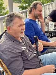 Členové poroty (zleva): fotografové Martin Polívka a Miroslav Chaloupka. Foto: ÚMO Plzeň 1