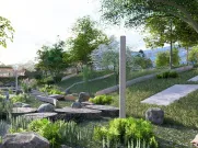 Park U Bazénu se promění. Vizualizace: projectstudio8