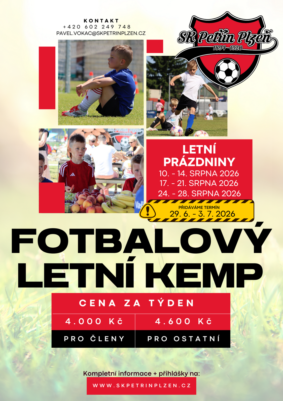 SK Petřín Plzeň - letní kempy 2026 SK Petřín Plzeň - letní kempy 2026