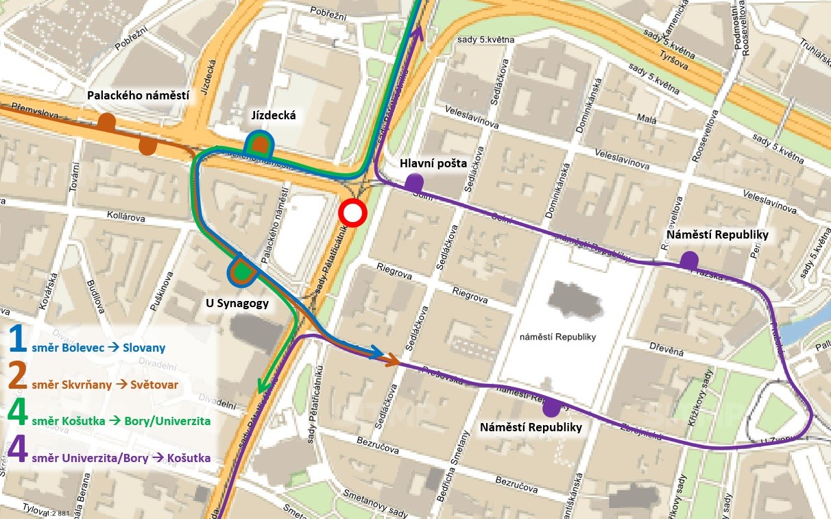 mapa 1,2,4 - odklon S35 obousměrně