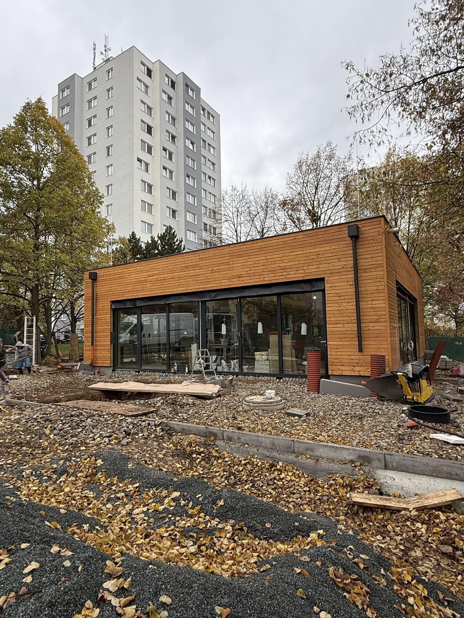 Přestavba na kavárnu Skvrňany