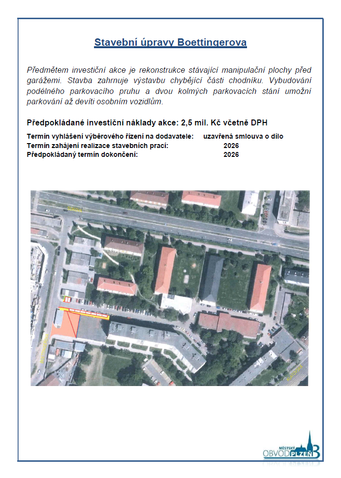 Stavební úpravy Boettingerova Stavební úpravy Boettingerova