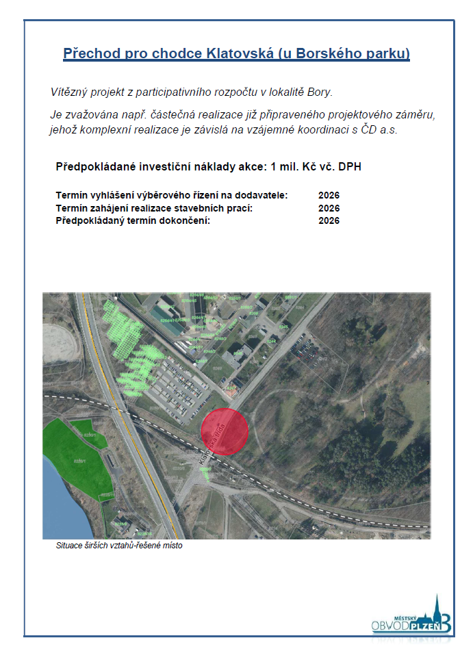 řechod pro chodce Bory řechod pro chodce Bory