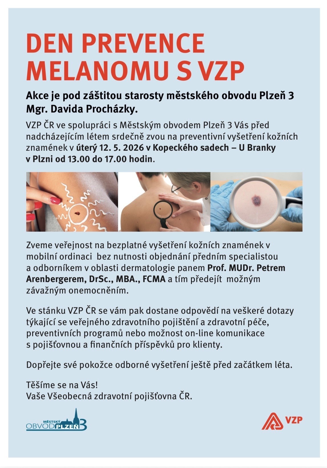 Den prevence melanomu s VZP
