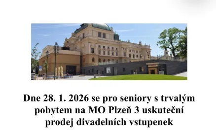 Prodej zvýhodněných divadelních vstupenek pro seniory na únor 2026