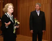 Blanka Bohdanová se starostou Jiřím Strobachem 