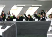 Zastupitelé volili vedení v novém zasedacím sále 