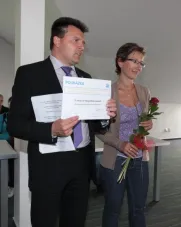 Místostarosta MO3 Radislav Neubauer a Romana Poláková (2. místo).