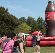 K dispozici byla také velká horolezecká láhev Coca Coly.