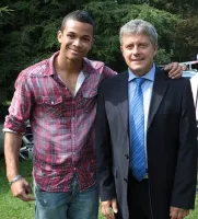 Zpěvák Ben Cristovao a starosta MO Plzeň 3 Jiří Strobach