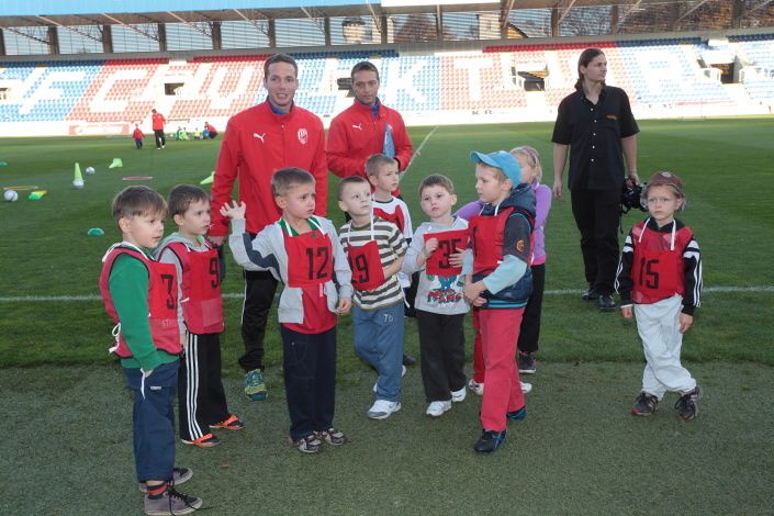 Trénink dětí s FC Viktoria Plzeň