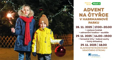 Advent na Čtyřce nabídne zahraniční tradice, řemeslné trhy i rozsvícení vánočního stromu
