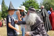 Lobezský park se v závěru školního roku proměnil v kouzelný svět Harryho Pottera