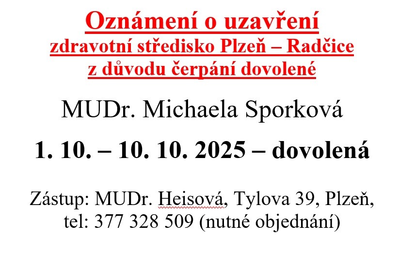 Uzavření zdravotního střediska říjen 2025