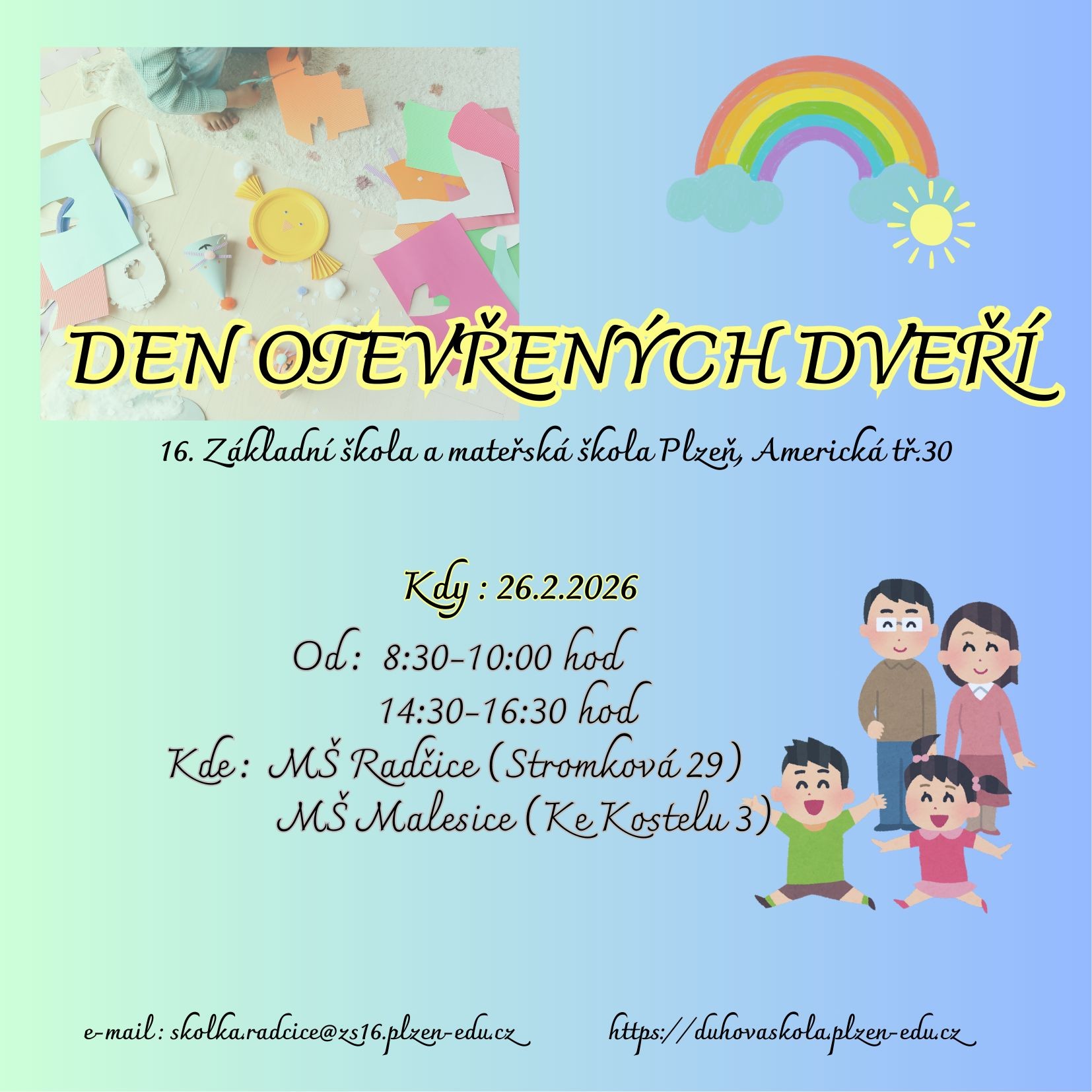 Pozvánka Den otevřených dveří