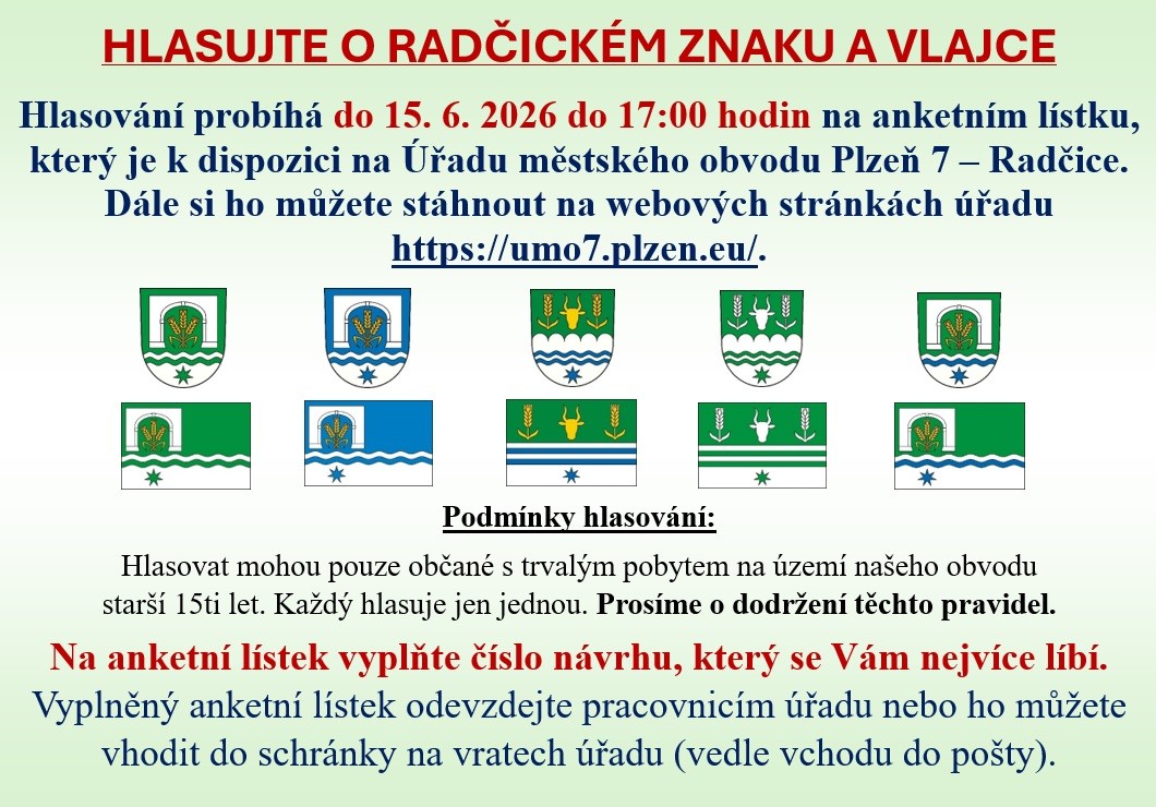 Hlasování - znak a vlajka
