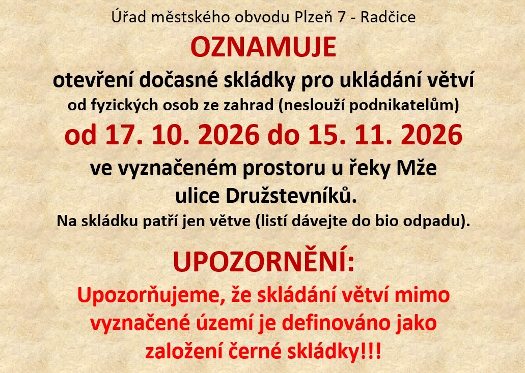Skládka větví
