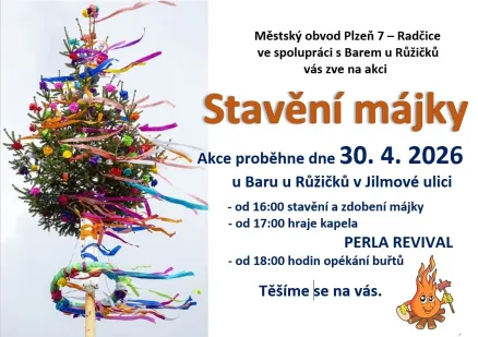 Pozvánka - Stavění májky