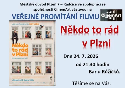 Veřejné promítání filmu NĚKDO TO RÁD V PLZNI