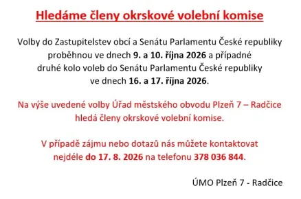 Hledáme členy okrskové volební komise
