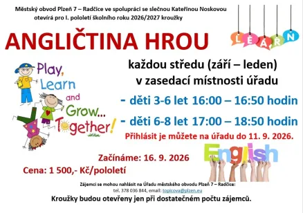 Kroužky ANGLIČTINA HROU pro děti