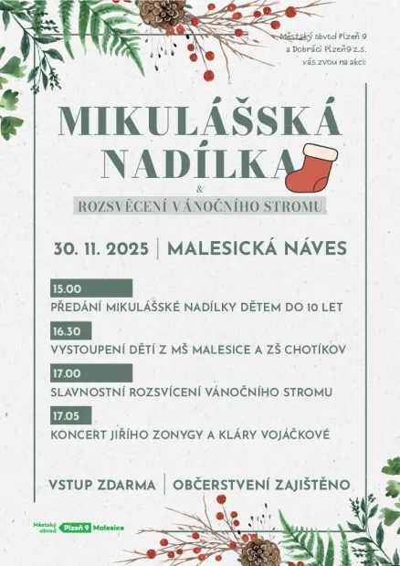 Mikulášská nadílka 30.11.2025