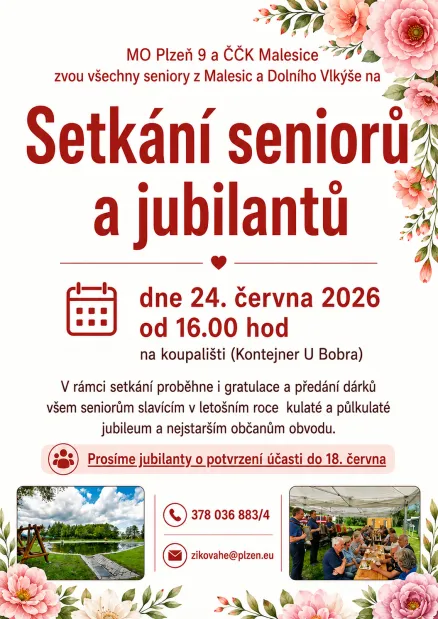 Setkání seniorů a jubilantů 24. 6. 2026