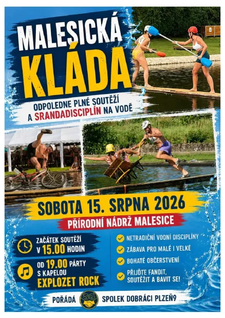 Malesická kláda 15. 8. 2026