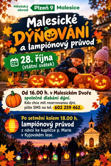 Dýňování a lampiónový průvod 2026