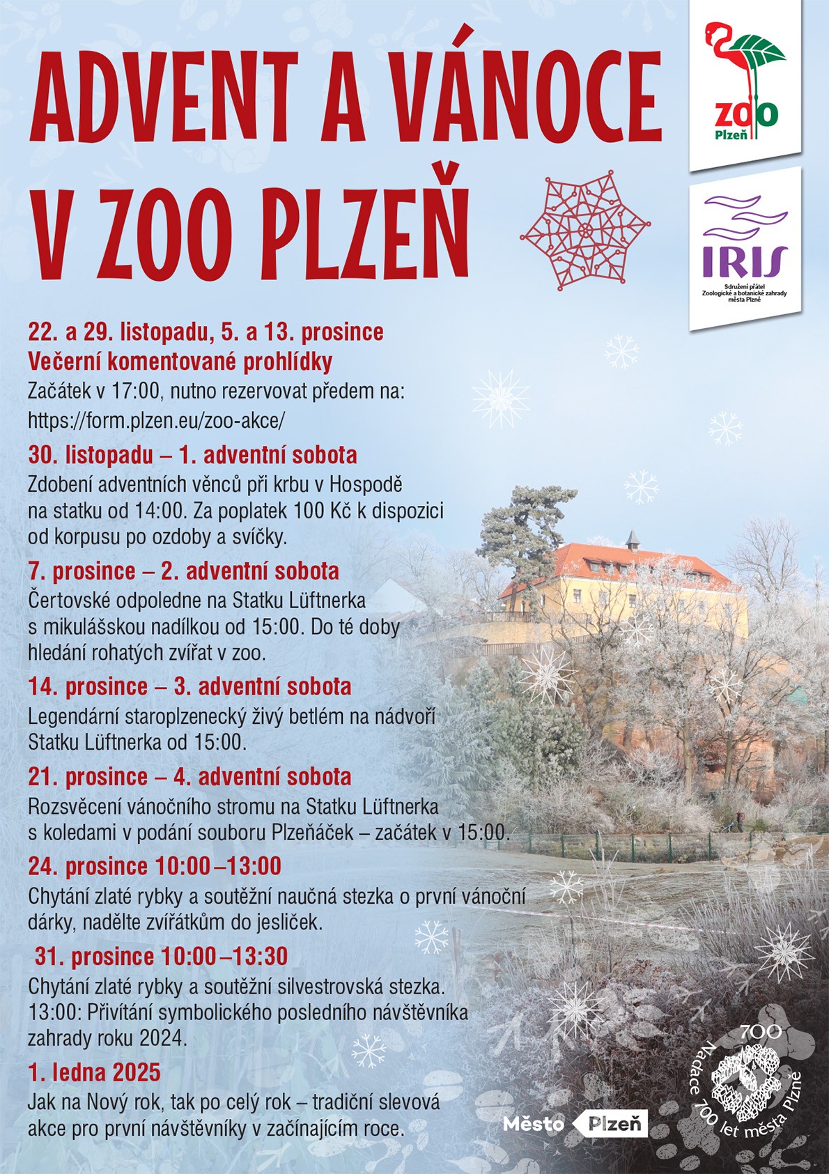 Přehled adventních a vánočních akcí 2024