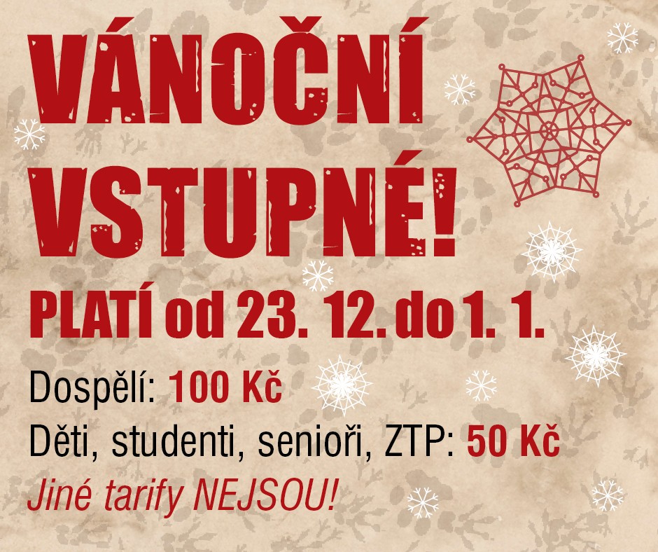 Vánoční vstupné, štědrodenní provoz