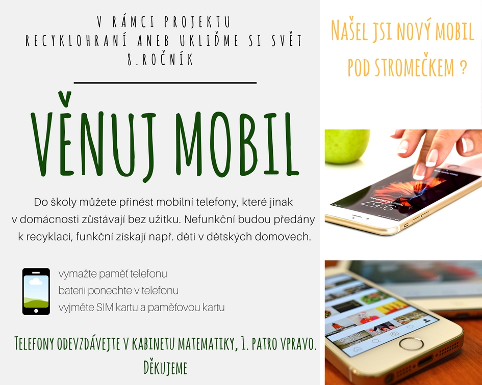 Věnuj mobil 2018