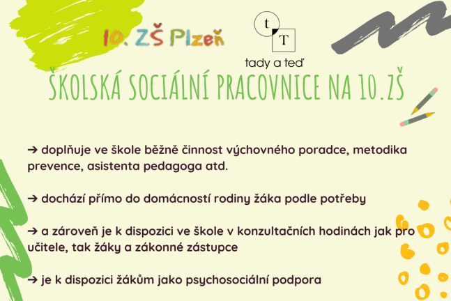 Školská sociální pracovnice na naší škole